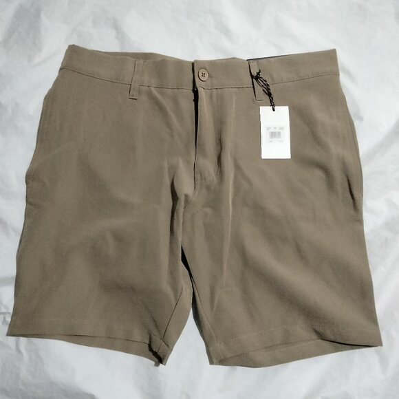Sperry Tech Performance Stretch Shorts Mens Sz 32(33)x8" Inseam Khaki Sp619mm2 - Picture 1 of 7